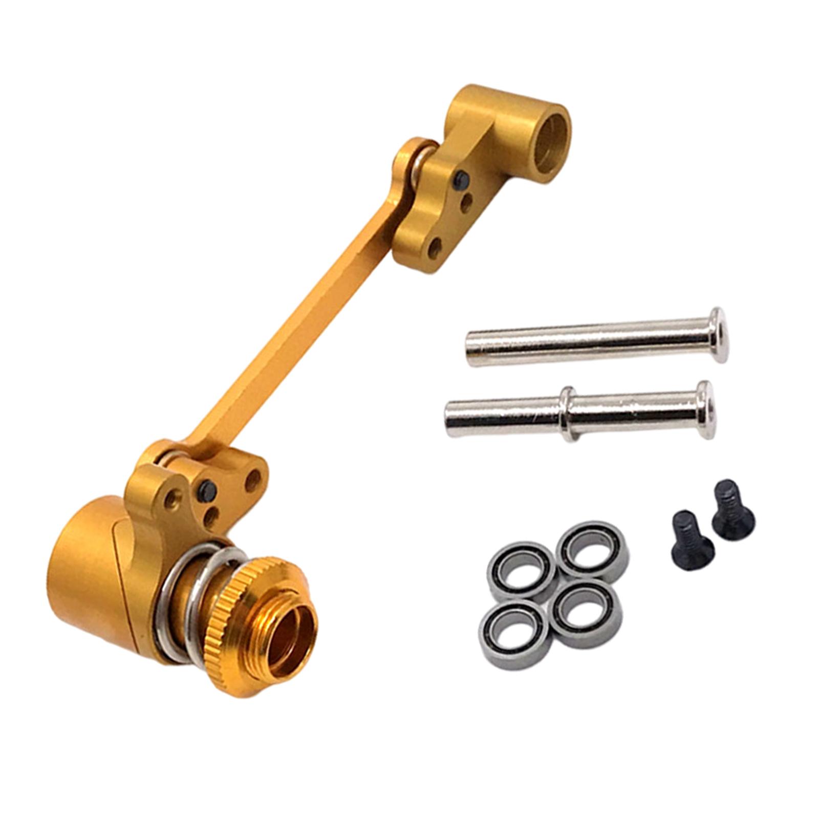 Magideal - Kit De Montaje De Embrague De Dirección De Metal Para 124016 124017 124018 124019 1/12 Reemplazo De Pieza De Repuesto De Coche Rc Oro