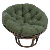 Cojín Para Silla Papasan Blazing Needles, Microgamuza, Color Verde Cazador