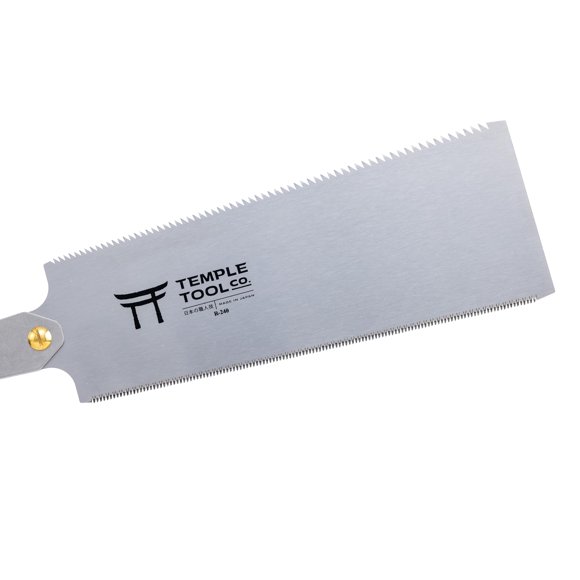 Sierra de mano Ryoba Temple Tool de 9,5" de doble filo para desbaste y corte transversal