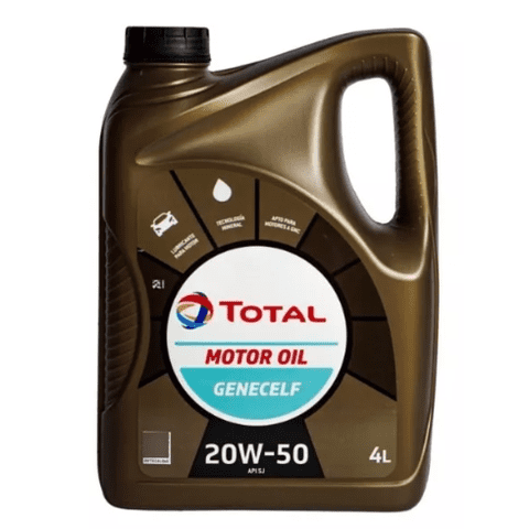 Aceite Total Motor Oil Genecelf 20W50 Mineral 4 Litros