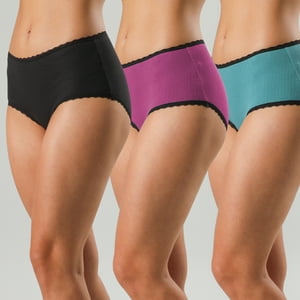 Flores - Pack X3 Calzon Maxi Algodon Rib Bonded 25442-172