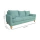 thumbnail image 3 of Sofa Indu 3 Cuerpos Felpa Verde Menta, 3 of 3