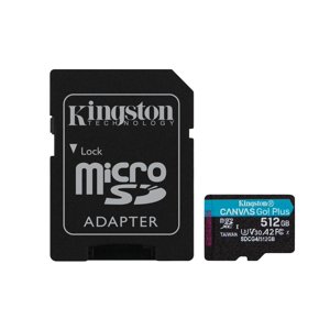 Tarjeta Microsd Kingston Canvas Go Plus De 512Gb Negro