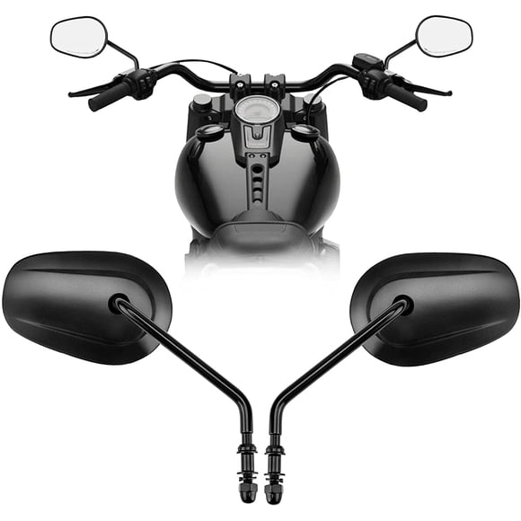 Espejos retrovisores VPZMT 8 mm negro para Harley Touring