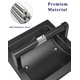 thumbnail image 4 of Portarrollos de papel higiénico WZKALY de acero inoxidable negro mate 16x16 cm, 4 of 7