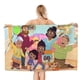 thumbnail image 1 of Nikhil y Jay Toalla de playa de secado rápido con diseño temático, regalo para mujeres y niñas, ideal para cumpleaños, fans, amantes de la música, uso en la playa o al aire libre, 78 × 180 cm, 1 of 6