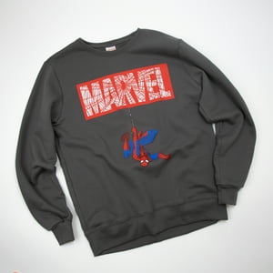 Poleron Hombre You Marvel Spiderman Gris