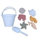 thumbnail image 1 of Juguetes De Arena De Silicona Para Niños, Lindos Juguetes De Playa Para Niños Para El Patio Trasero, Exteriores Y Viajes, Azul Claro, 1 of 4