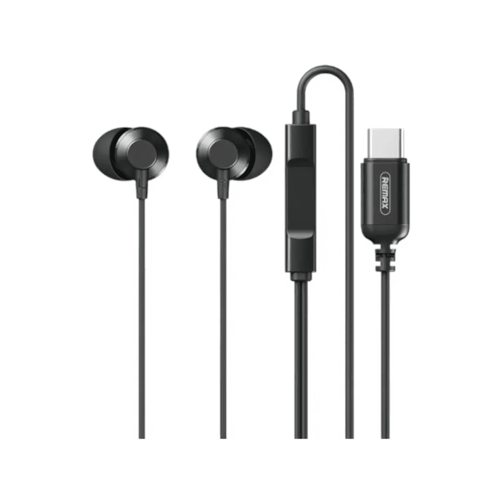 Audífonos Remax Rm-512a Tipo-c Negro