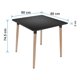 thumbnail image 3 of Mesa Eames Cuadrada 80x80x75cm, 3 of 5