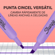 thumbnail image 4 of Destacadores Sharpie Tank Pastel x4 Cincel Secado Rápido, 4 of 7