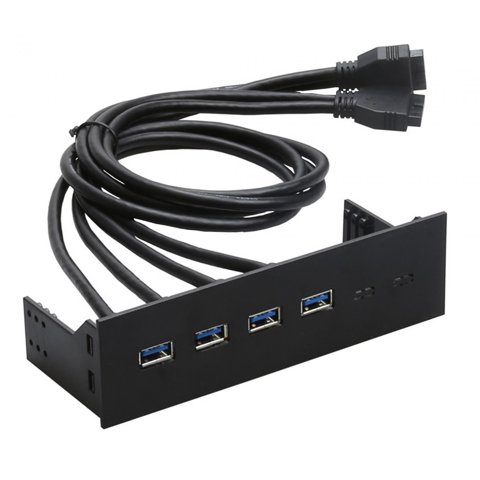 Magideal - Concentrador De Panel Frontal Usb De 5,25
