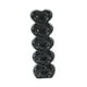 thumbnail image 3 of Florero De Cerámica En Forma De Corazón, Adorno De Mesa Para Dormitorio De Oficina, Multiusos, Negro, 8,5x5,5x25,5cm, 3 of 5
