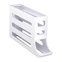 Bothyi - Dispensador De Huevos Con Ruedas, Contenedor De Huevos Con Ruedas Para Nevera, Automático, Para Cocina, Blanco