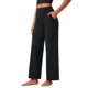thumbnail image 1 of Pantalones de yoga CRZ YOGA Butterlift, cintura alta, pierna ancha, negros, 1 of 4