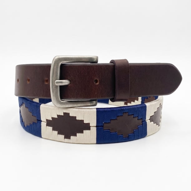 Cinturón Hombre Cuero Natural Bordado Correa Cinto Vaquero