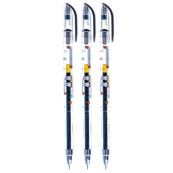 Plumas roller de tinta gel Dong-A Miffy 0.5 mm, paquete de 3, negro