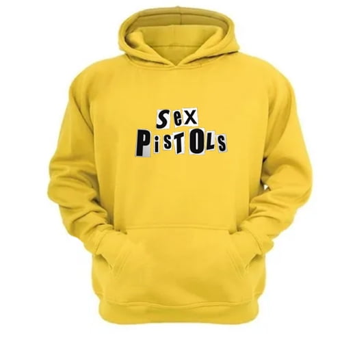 Genérico - Polerón Canguro Sex Pistols Amarillo Talla M Unisex