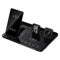 Genérico - Estación De Carga Inalámbrica 4 En 1 Reloj Para Iphone 16/15/14/13/12/11 Pro Max/Xs Para Airpods Pro Para Apple Watch-Negro