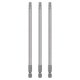 thumbnail image 1 of Uxcell 3 piezas Punta de destornillador de cabeza Torx T30 Vástago hexagonal 1/4" Largo 6" (150mm) Magnético Sin punta de agujero Estrella de 6 puntos, 1 of 7