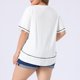 thumbnail image 3 of GRACIA Y GRANDEZA Camisetas de Verano para Mujer Tallas Grandes Manga Corta Cuello Redondo Suelto Casual Blusa de Punto Tops 3X Crema, 3 of 6