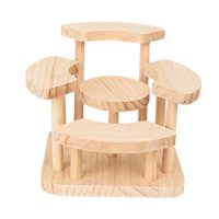 Bothyi - Soporte De Exhibición De Figura De Almacenamiento Elevador De Exhibición De Madera Para Escalera De Figuras De Gabinete De Muñecas
