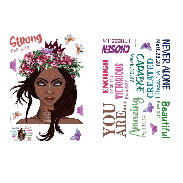 Calcomanía de pared de mariposa negra para niña, decoración de pared de mariposas para dormitorio de niña, decoración inspiradora