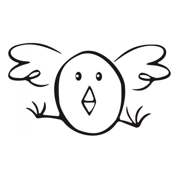 Decomural Funny Bird Easter Chick Kids WS-16165