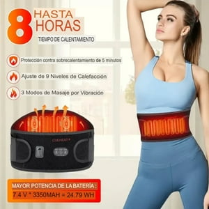Movi - Faja Lumbar Con 3 Niveles De Calor Y Bolsillo Para Poner Gel Frío