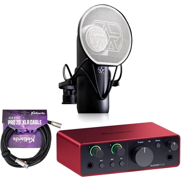 Interfaz Focusrite Scarlett Solo 4ta Gen USBC Bundle
