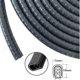 thumbnail image 2 of Edge Trim Tsurpcao, pequeño canal en U de caucho de PVC negro, 20 m, 2 of 7