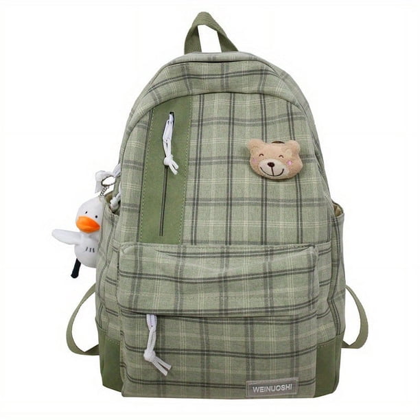 Unleash Your Style with Our Korean Version High School Student Backpack - Simple, Casual, and Fashionable for Both Genders!