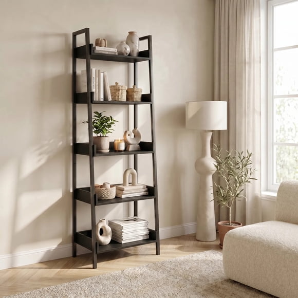 Biblioteca Estante Para Planta Repisa Moderna 160x50 Negro