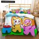 thumbnail image 1 of v1230 Bed Sheets L-Lankybox Animated Movie All Season Duvet Cartoon Cover Bedding Sets Soft Quilt Cover and Pillowcases Single/Double/Queen/King 3-Piece Bedding Set (1 Duvet Cover + 2 Pillow Shams) Be, 1 of 5