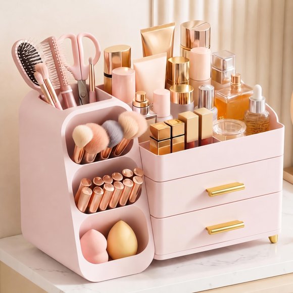 CADDY Asdbko Organizador de Maquillaje de Gran Capacidad