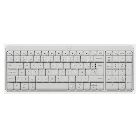 Teclado Logitech K250 Bluetooth compacto Blanco