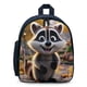 thumbnail image 1 of Mochila Escolar Infantil Desmarcar Mapache 32x24x15 cm, 1 of 6
