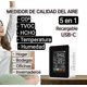thumbnail image 2 of Medidor de calidad del aire 5 en 1. Monitor CO2, TVOC, HCHO, temperatura, humedad. Medidor de CO2, 2 of 6