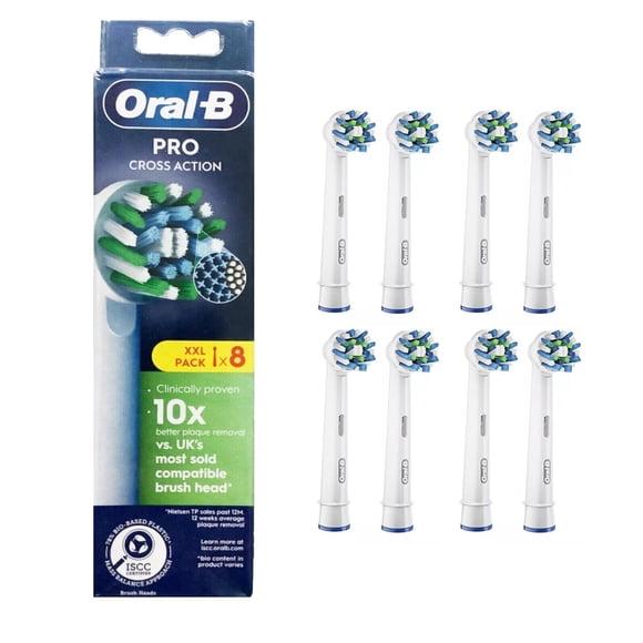 Oral-B Pro Cross Action Electric Toothbrush Head, XShape