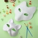 thumbnail image 3 of máscaras de gato, máscaras de Therian, máscaras de gato y zorro blanco, máscara de papel en blanco, haz tu propia máscara de animal, máscara de media cara para disfrazarse, 3 of 7