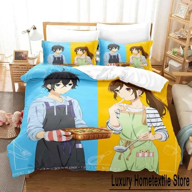 Hori san to Miyamura kun Horimiya Bedding Set Duvet Cover Bed Set Quilt Cover Pillowcase Comforter Size Bed Sheets