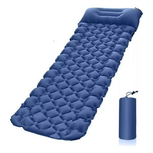 Yep - Colchon Inflable Plegable Para Camping Outdoor Azul