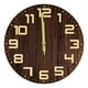 thumbnail image 5 of Reloj De Pared De Madera Colgante, Reloj Silencioso Rústico Para El Hogar, Sala De Estar, Oficina, 5 of 5