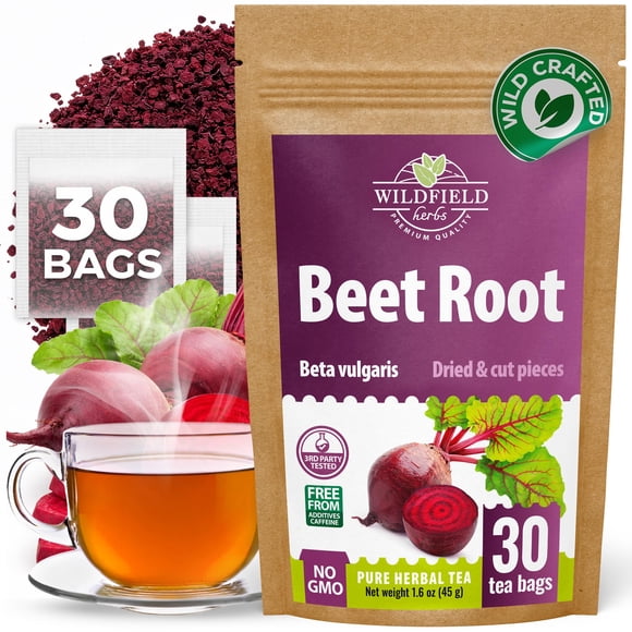 Té de raíz de remolacha WILDFIELD HERBS - 30 bolsas (45 g)