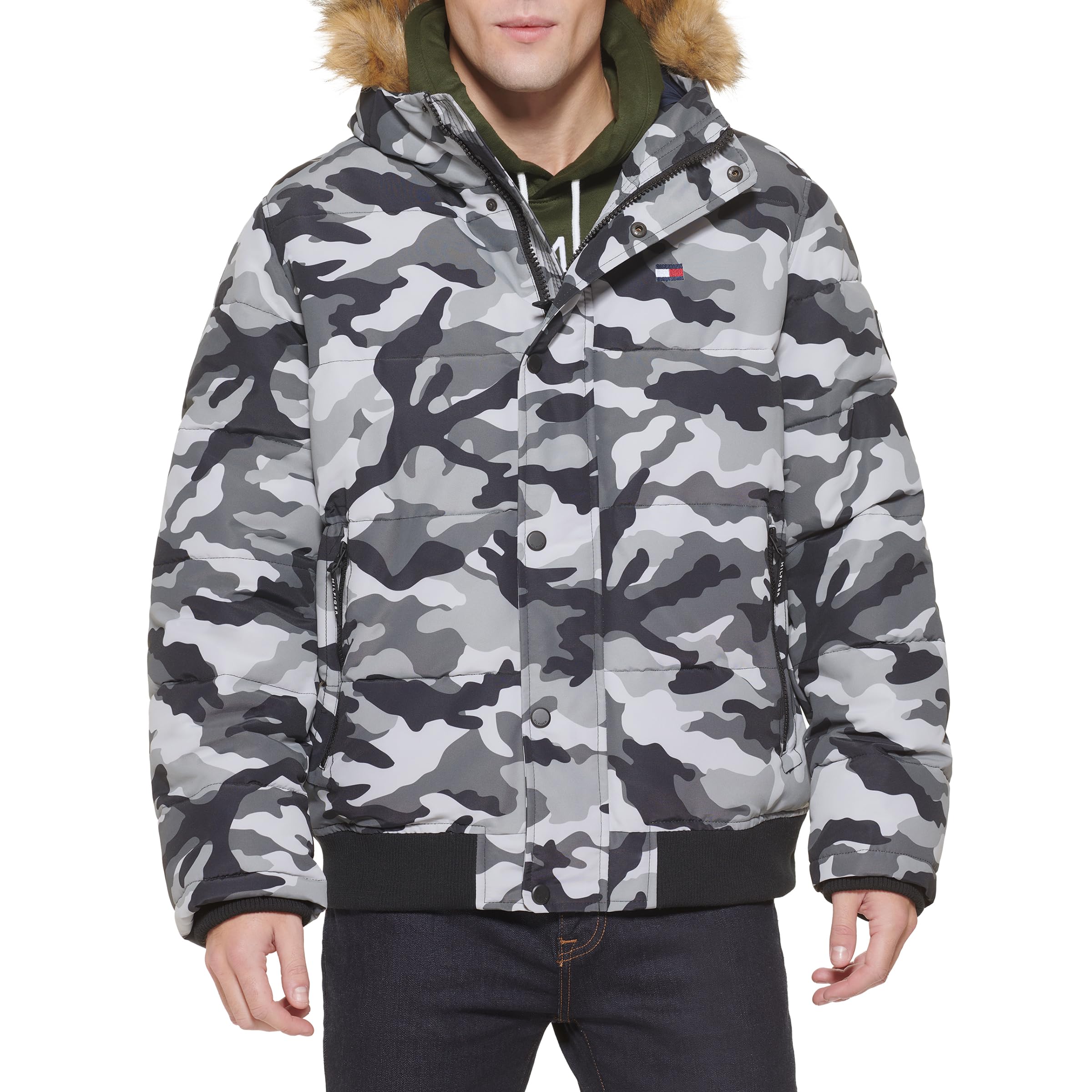 Chaqueta Tommy Hilfiger De Tela Ártica Acolchada Para Hombre