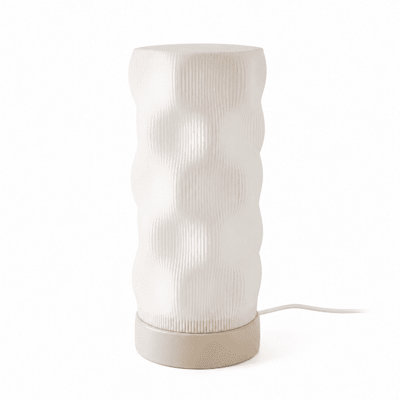 Lámpara LED Blanco Beige Regulable 3 Tonos Acanalada