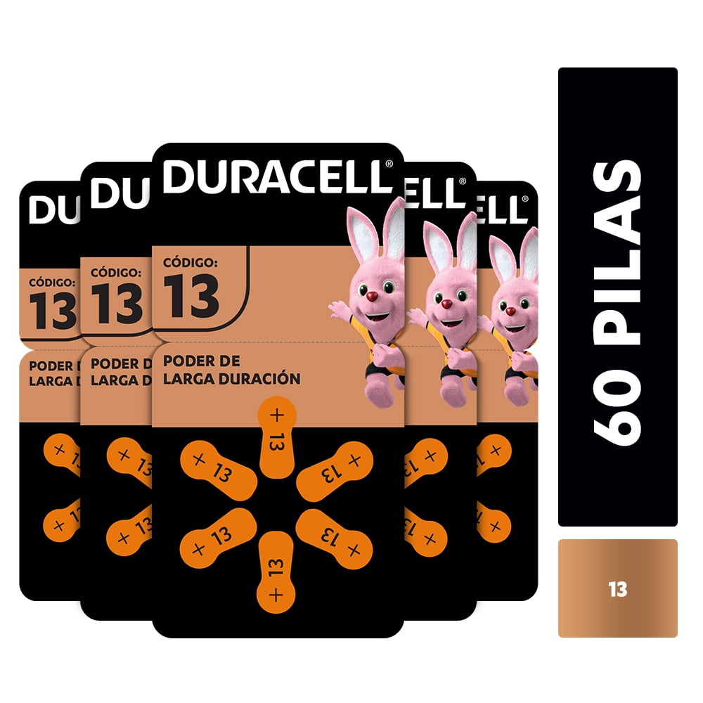 Duracell - Pack 60 Pilas Audífono Tamaño 13