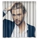 thumbnail image 1 of Cortina de ducha de Calvin Harris, estrella de cine, con ganchos, tamaño 66 x 72 pulgadas, 1 of 3