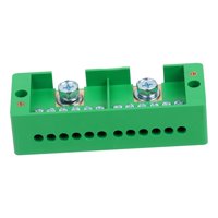 Ioensy - Bloque De Terminales Caja De Distribución Del Hogar Bloque De Tira De Terminales Para El Hogar 2 En 12 Verde