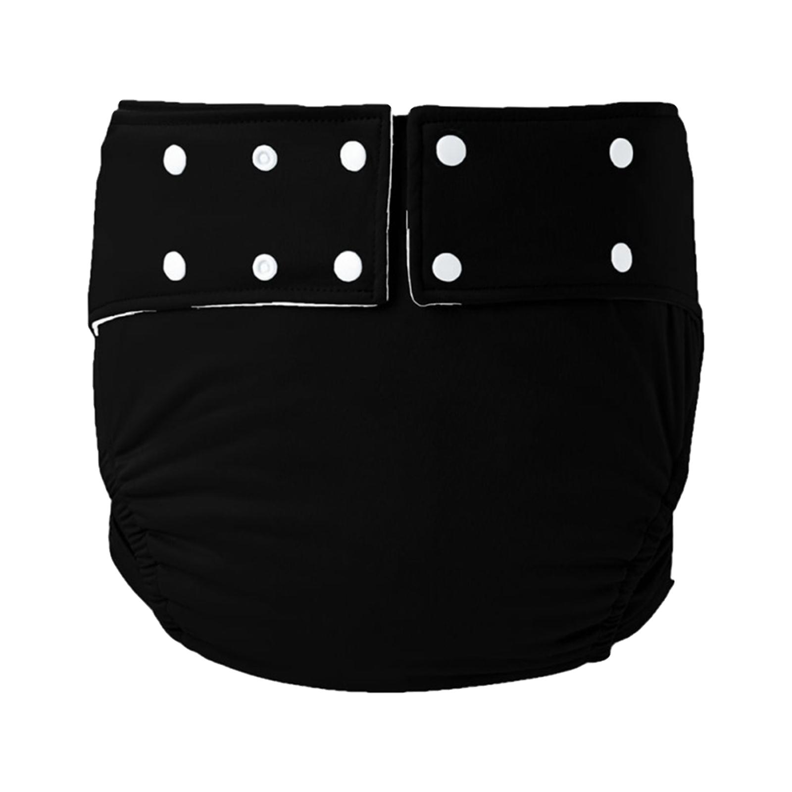 Magideal - Pañal Lavable Para Adultos, Antifugas, Resistente Al Agua, Excelente Absorción De Agua Para Ancianos, Cuidado De Discapacitados, Absorción De Humedad, Negro